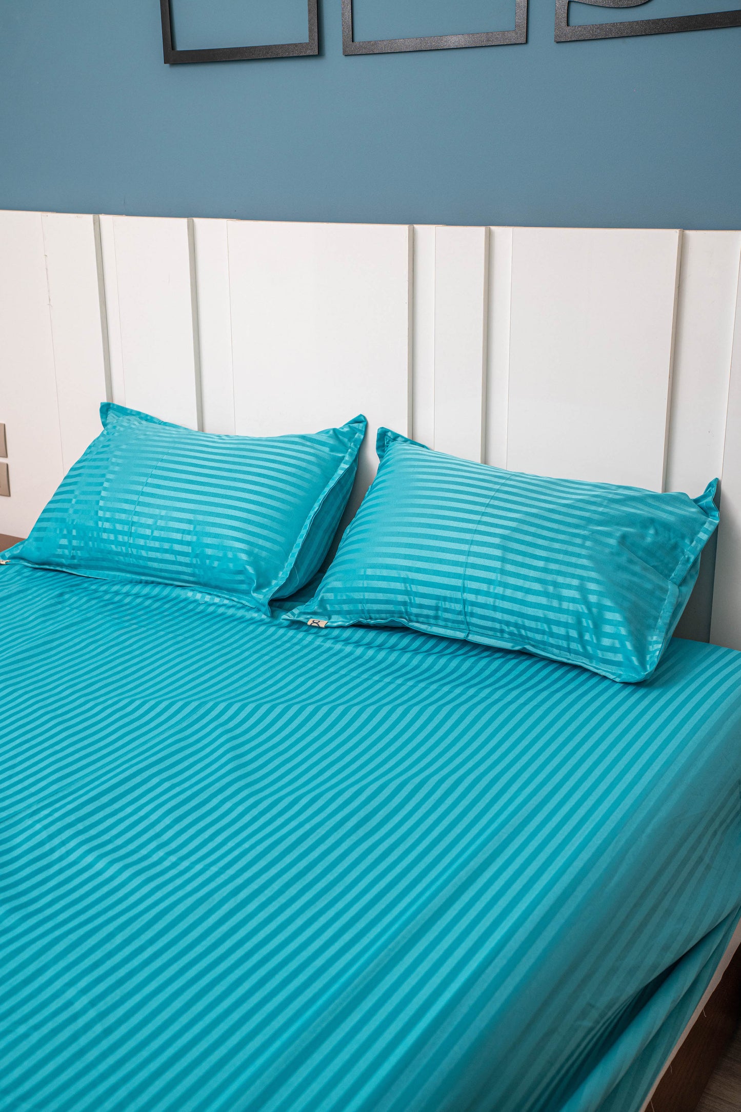 LINEA POLY-COTTON STRIPED BEDSHEET