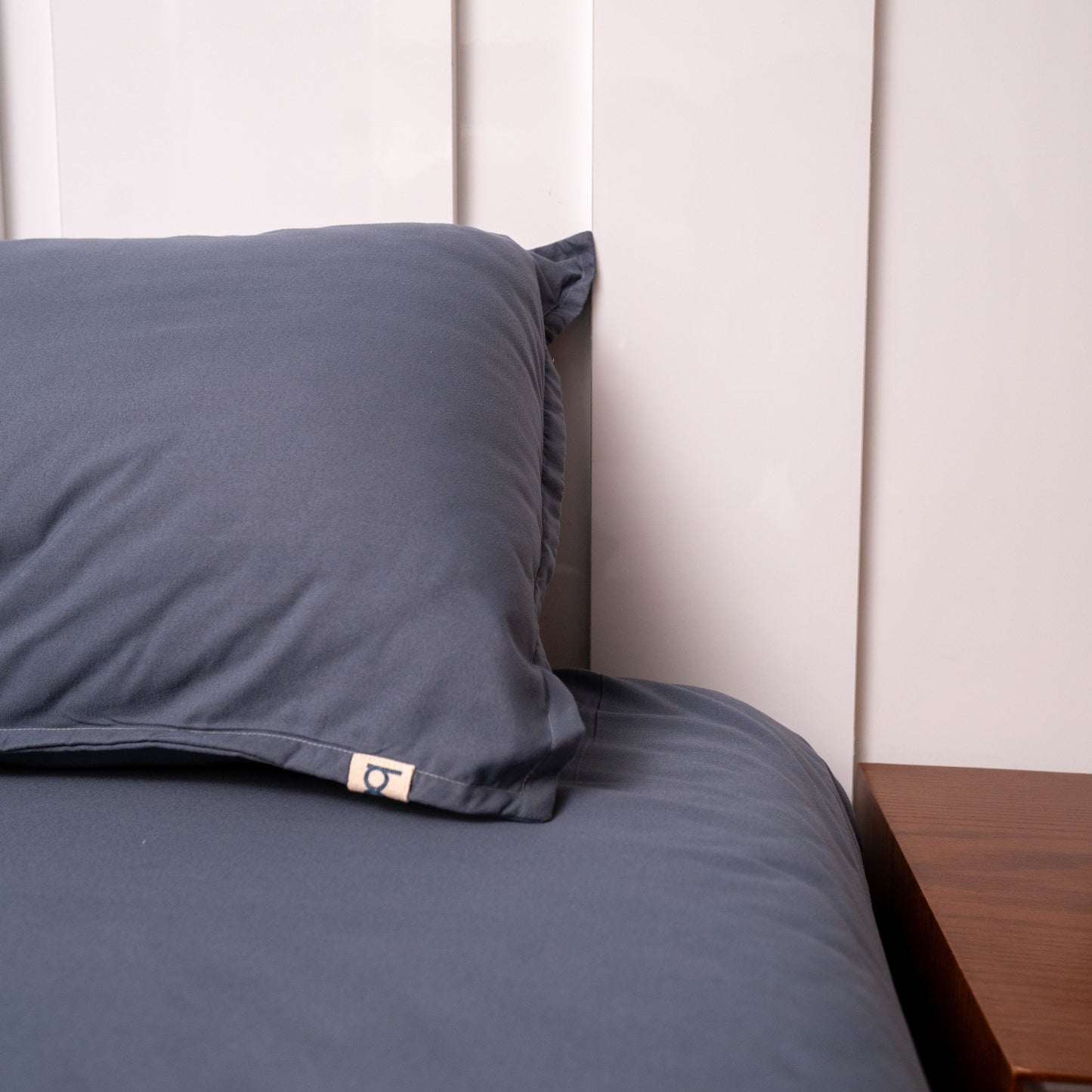 DARK GRAY PERCALE PREMIUM COTTON BED SHEET