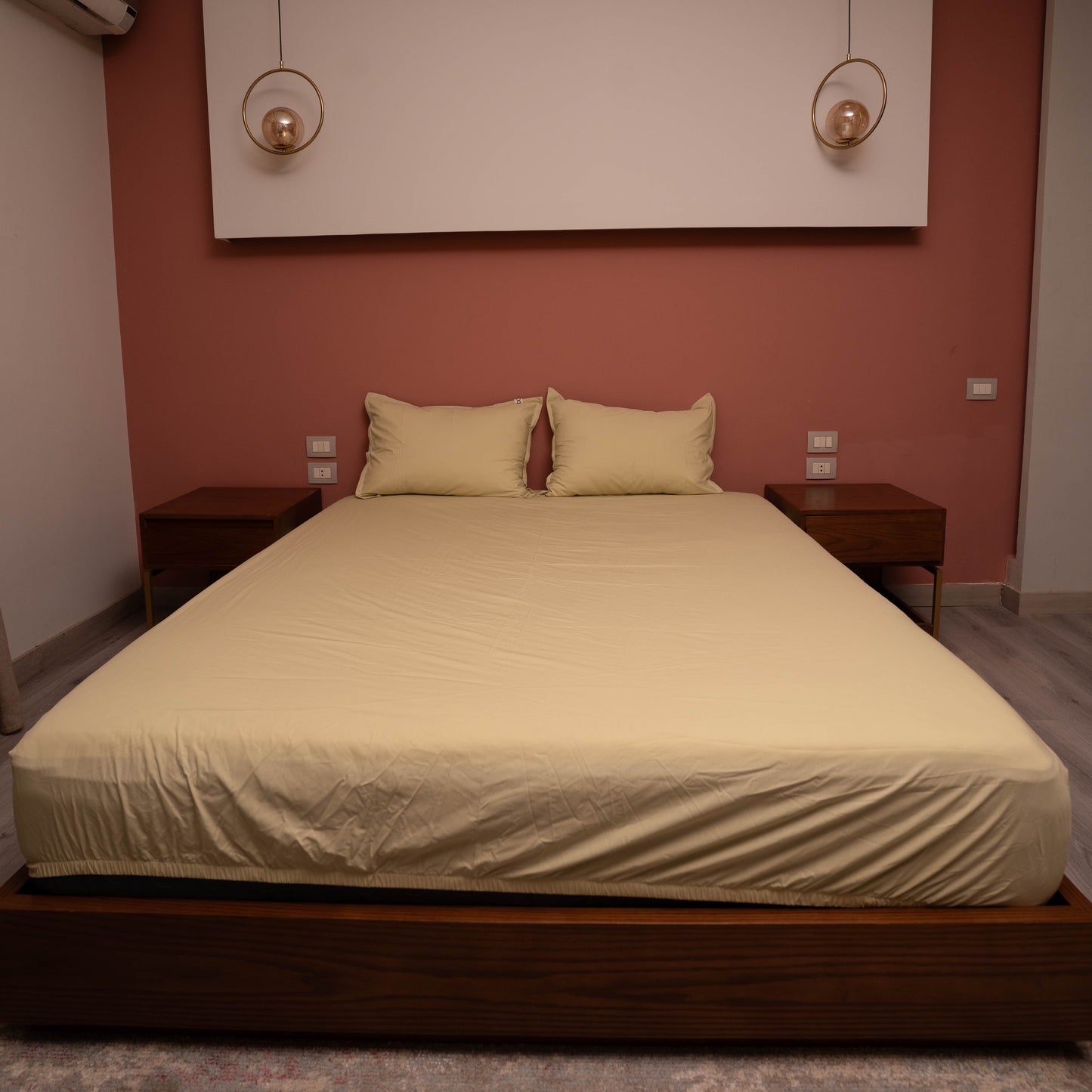 PISTACHIO PERCALE PREMIUM COTTON BED SHEET
