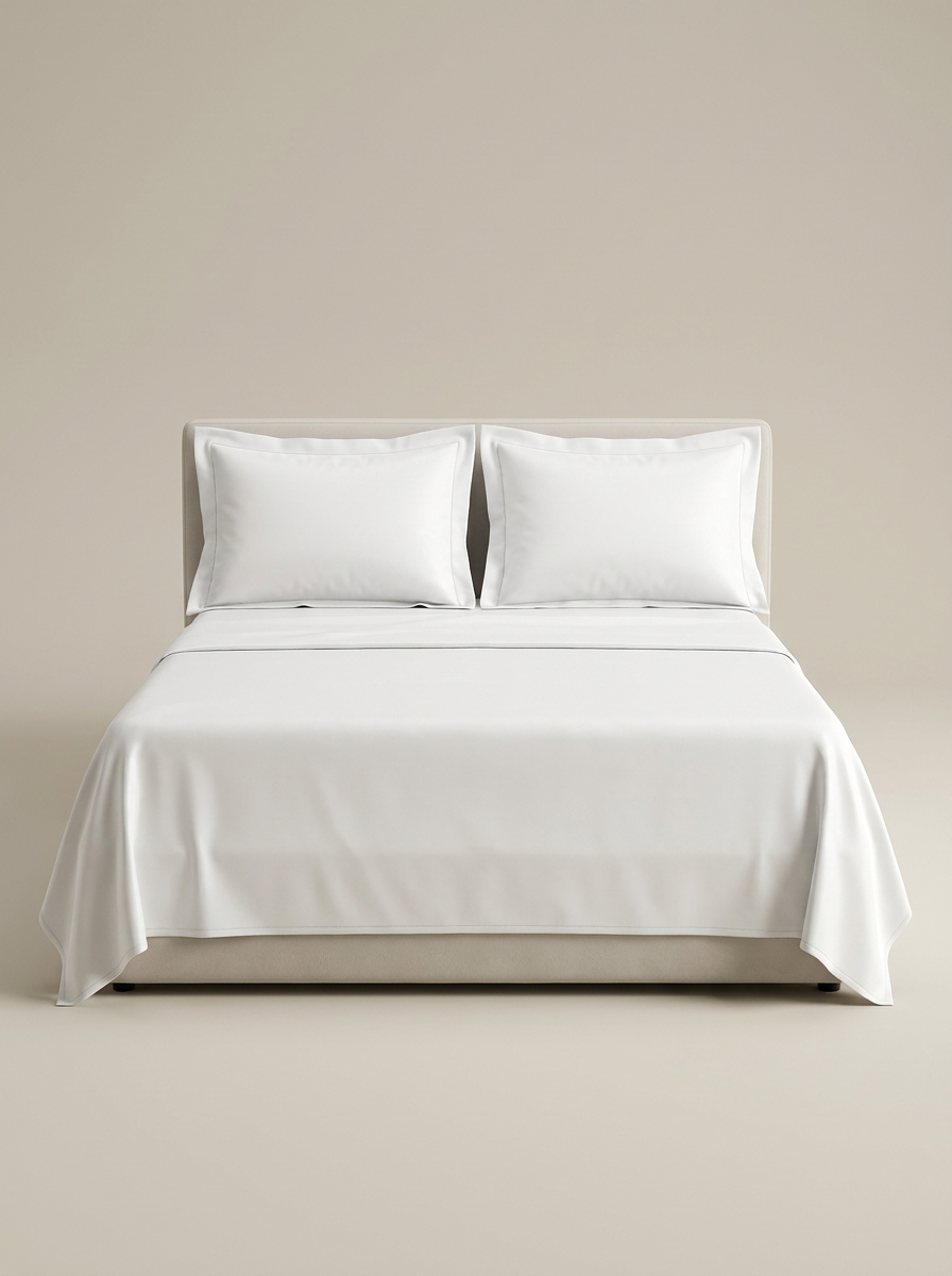 MF-COLOR White | White microfiber sheet set studio