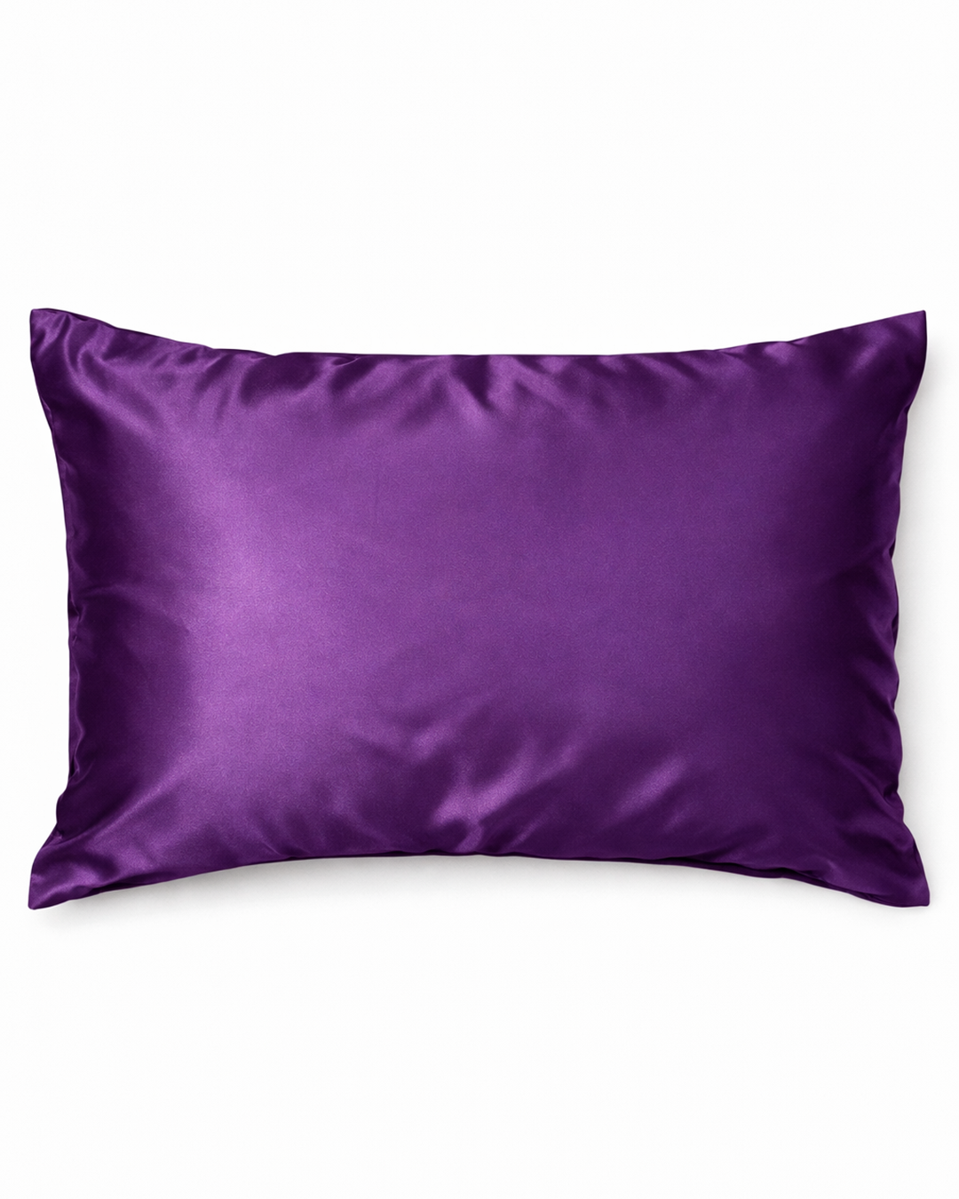 PILLOWCASE-COLOR Purple | Purple satin pillowcase studio