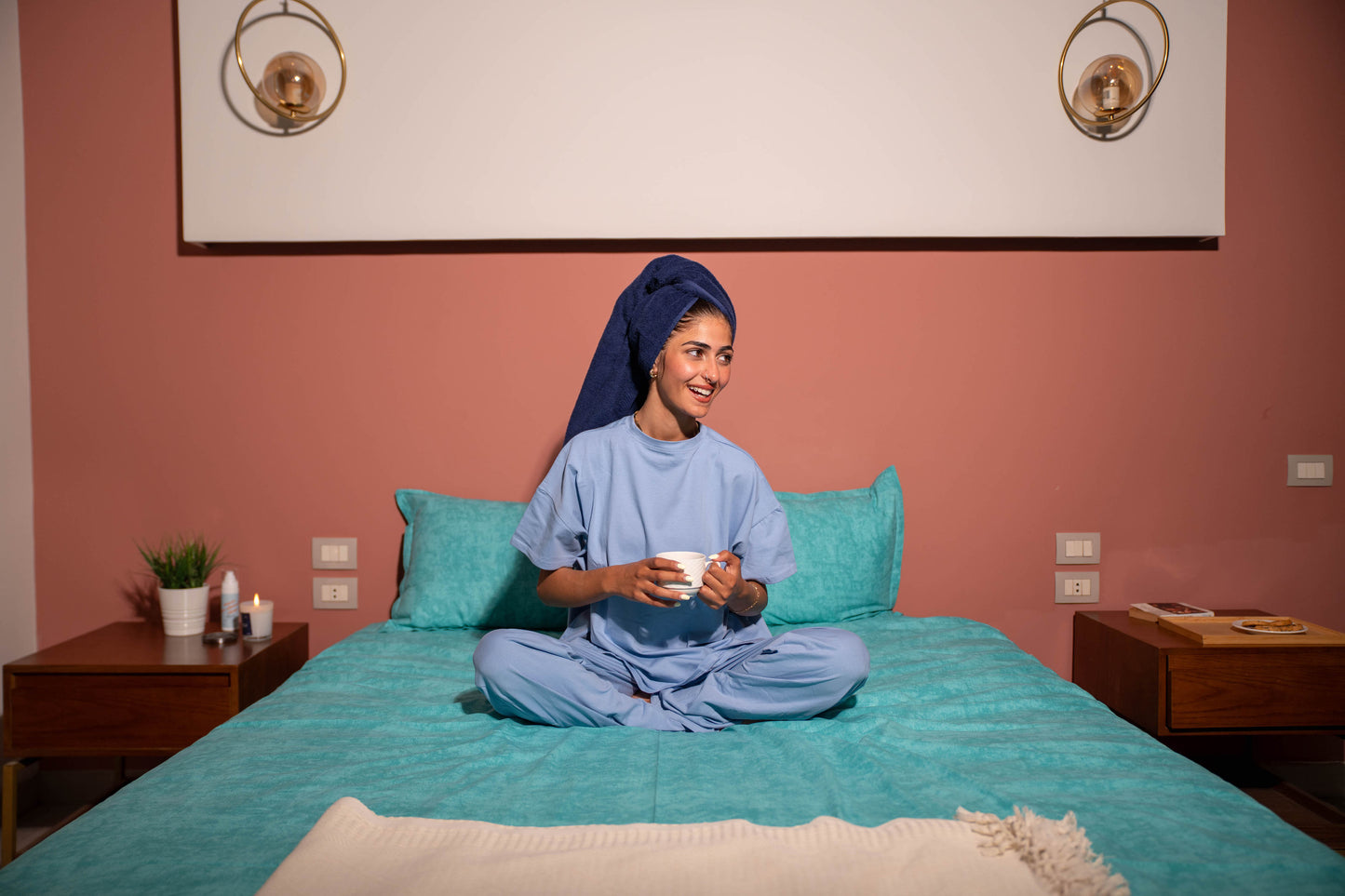 Limited Summer'25 Collection! COASTAL HAZE COTTON BEDSHEET