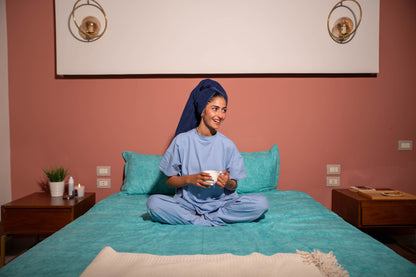 COASTAL HAZE COTTON BEDSHEET