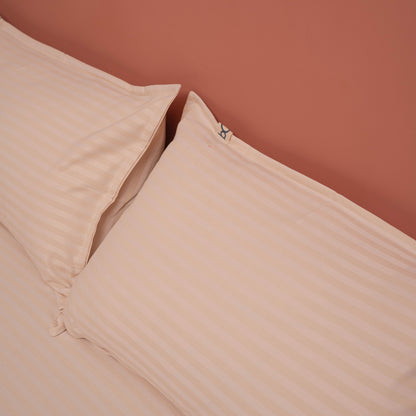 SATIN/COTTON STRIPED BEDSHEET
