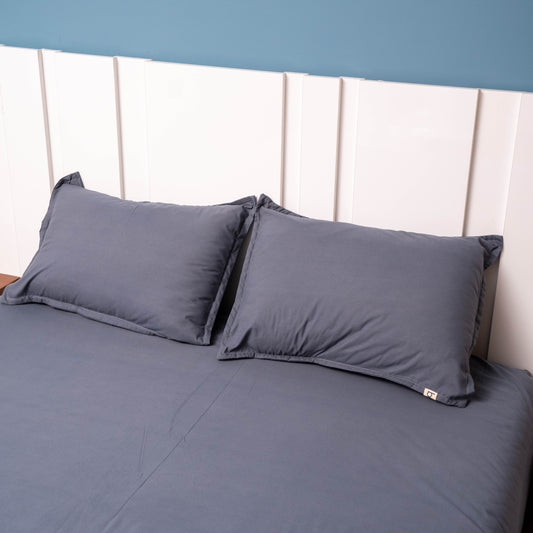 GRAY MICROFIBER BEDSHEET