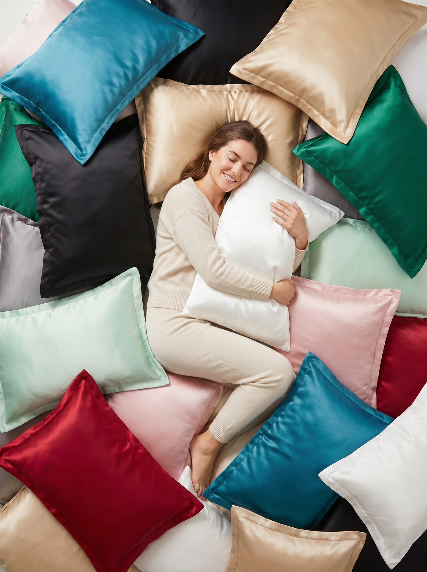 SATIN-THUMB | Satin bedsheets available in all colors