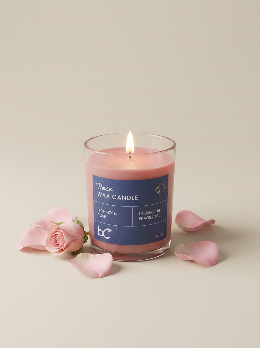 CANDLE-SCENT Rose | Rose scented candle studio