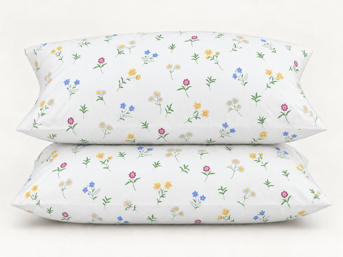 Wildflower Cotton Bedsheet Set — Fresh Blooms, Soft Comfort