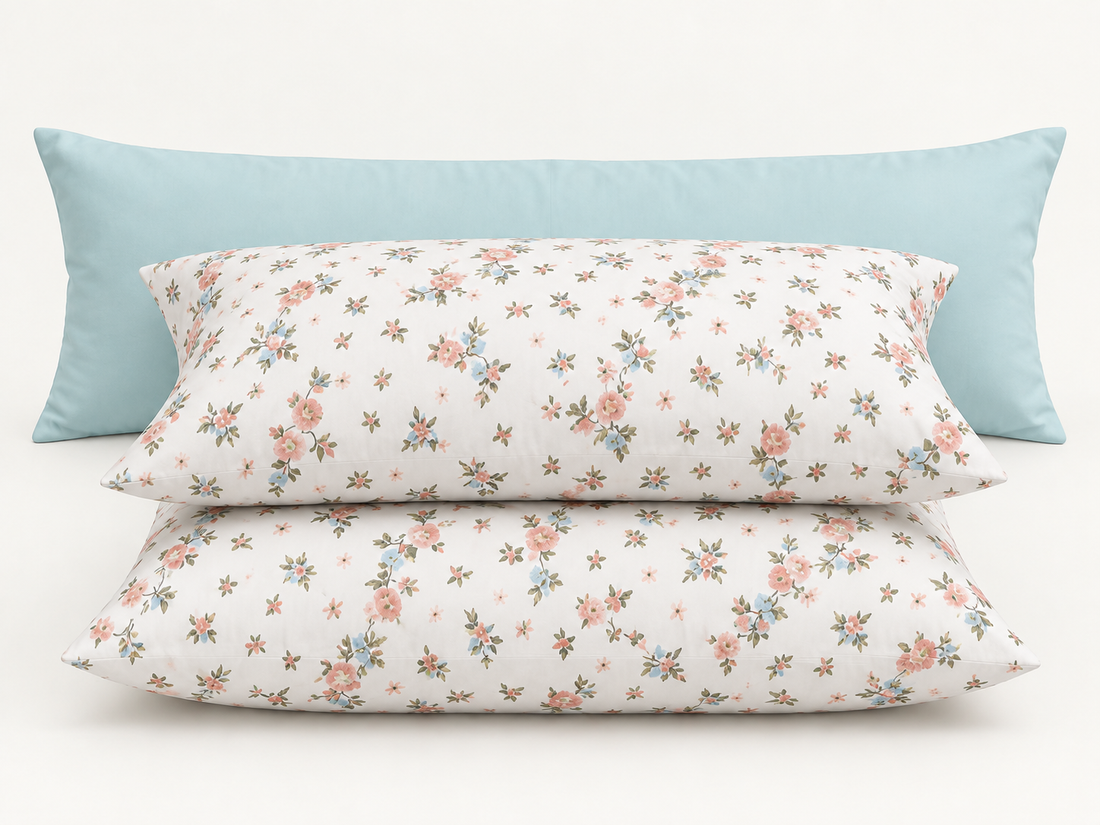 Vintage Rose Cotton Bedding Set — Romantic Florals, Soft Comfort