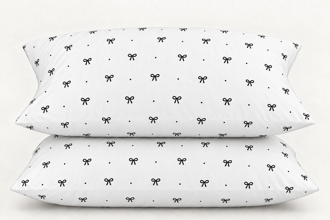 Tiny Bows Cotton Bedsheet Set — Simple, Sweet, Timeless