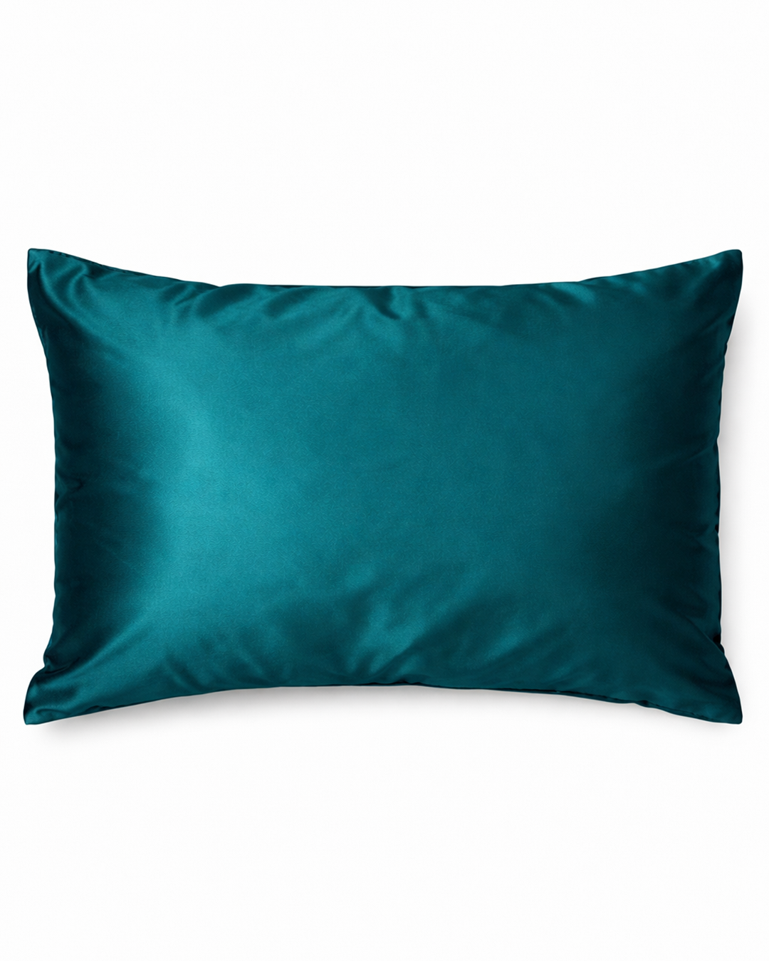PILLOWCASE-COLOR Deep teal | Deep teal satin pillowcase studio